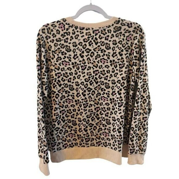 Muk Luks Tops - MUK LUKS Pink Cheetah Loungewear Shirt SOFT Womens M NWOT